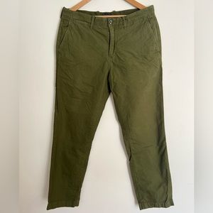 Army Green J Crew chinos, size 16